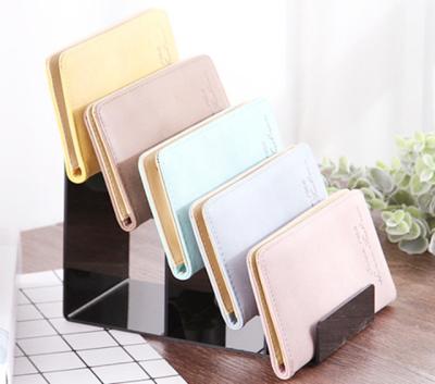 China Eco-friendly Stair Acrylic Multifunctional Display Transparent Wallet Display Stand for sale