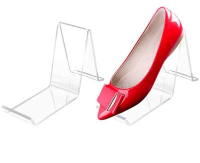 China Eco-friendly Transparent Acrylic Shoe Store Rack Shoe Rack Shoe Rack Shoe Store And Supermarket for sale