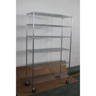 China 1)supermarket 2)warehouse 3)stores high quality wire shelves large wire mesh shelves mesh frames with wheels wire metal to hold household mobile shelves for sale