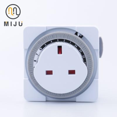 China 48 UK ON/OFF 24 Hours Fridge Timer Program 15mins Mechanical Timer Mechanical Switch for sale