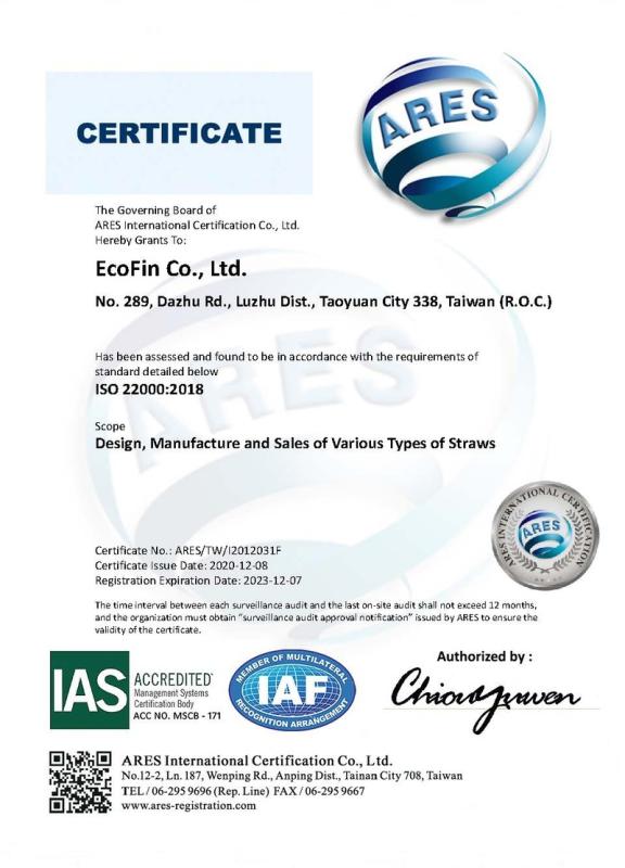 ISO22000 - EcoFin Co., Ltd.