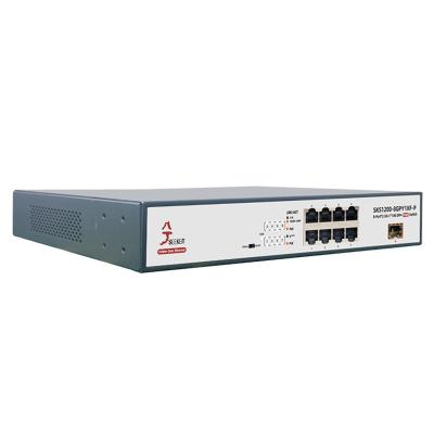 China POE Seekerstor 2.5g poe switch 10g optical uplink 8 Ethernet network hub internet left plug and play for sale