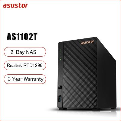 China Asustor AS1102T 2 Array Nas Network Storage Personal Cloud Data Backup 1* 2.5 GbE Port Raid Diskless 1GB DDR4 Download for sale