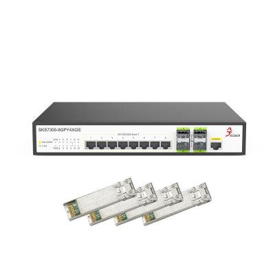 China L2 Seeker 2.5g Switch Ethernet 12 Port Managed Internet Network Optical Hub 10gb vlan and Port Trunk Support WEB/CLI Manage 280(l)x180(w)x40(h)mm for sale