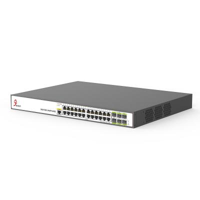 China LACP SNMP VLAN 30 Ports 26 Port 2.5G Electrical + Port Managed Network 4 10G Optical Fiber Switch for sale