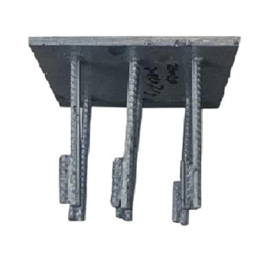 China Rectangular Embedment Plate Anodized Embedded Steel Plate Fixing And Connecting for sale