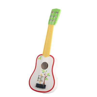 China Small Wooden Instrument Toy Guitar For Kids Toy Guitar Child Musical Toy Early Education Children's Practice for sale