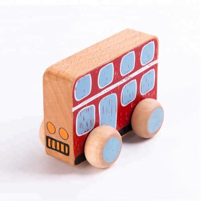 China Safety Newcomer Activity Certificated Push Vehicles Educational Wooden Toy Wood Car Toy For Children for sale