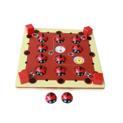 China Early Education Modern Interesting Ladybug Wooden Memory Game for sale