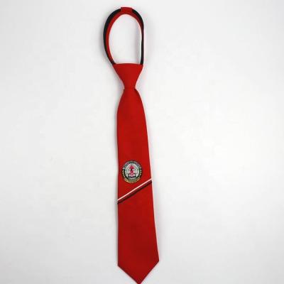 China Custom Zipper Single Tie Zip Tie Logo In Embroidery Customized Size for sale