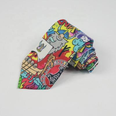 China Custom Design Tie Customized Size Printed 100% Silk Hand Made for sale