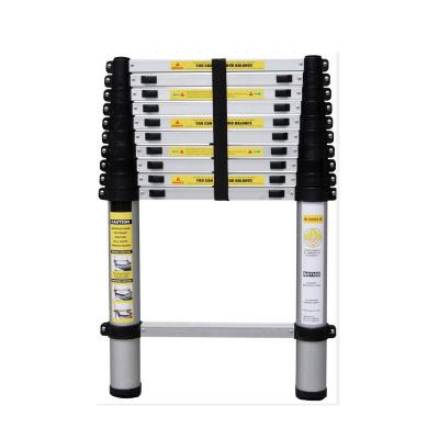 China CE-EN131 3.8M/12.5FT Telescopic Rescue Ladders Steel Aluminum Telescopic Ladder 12 Steps for sale