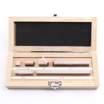 China GCr15 6PC GCr15 Steel Steel Gage Set Gauge Block Set With Grade 2 For Vernier Calibration Gauge for sale