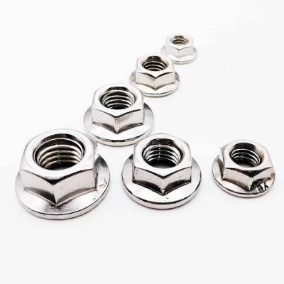 China High Quality Retail Industry Stainless Steel Swivel Lock Flange Nut Lock Nut DIN6923 Full Metal Lock Nut for sale