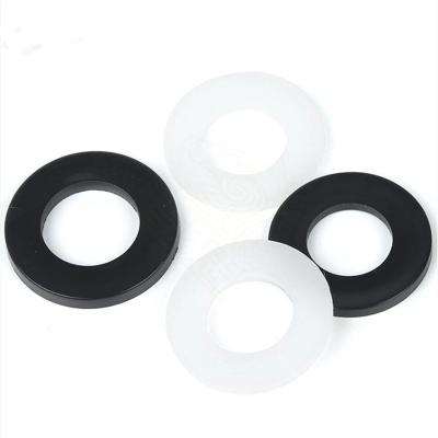 China Nylon Plastic White Black Plastic Flat Gasket Insulation Sealing Gasket Flat Gasket Ring for sale