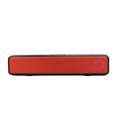 China Wireless Multiple Color Options Rectangular Stereo Music Bar Long Speaker With Colorful Lights for sale