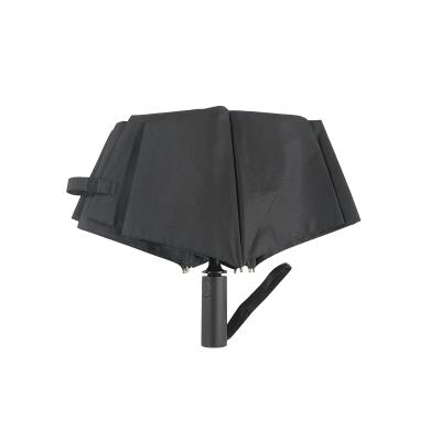 China New Sishun Innovative Folding Products Custom Printed Automatic Black Umbrella for sale