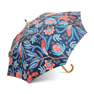 China Fashionable Flower Printing Topumbrella Umbrella Double Side Rain Stick Umbrellas For Sale for sale