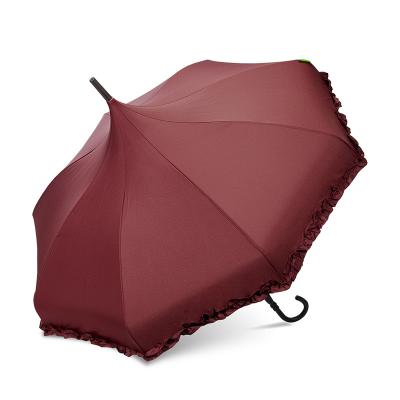 China New Inventions of Ladies Retro Mini Pagoda Umbrella Red Princess Retro Ombrelloni Custom Lace Waterproof Umbrellas in China for sale