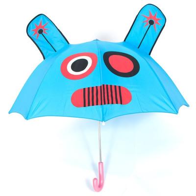 China Plastic handle Paraguas Ninos pretty manual open straight children's umbrellas children's cartoon colorful printing children's umbrella for sale