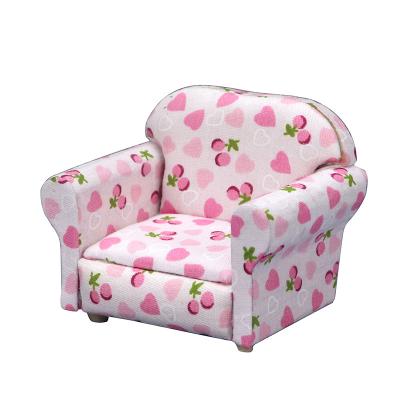 China TOY 1:12 dollhouse dollhouse mini furniture living room micro single sofa model love scene ob11 sofa for sale