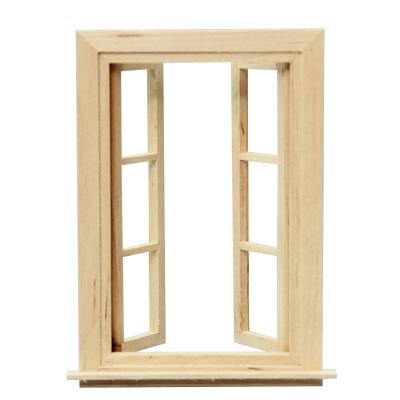 China TOY mini furniture 1:12 dollhouse MODEL house MODEL ob11 door and window model ob11 can be double open single open white 6 grid windows for sale