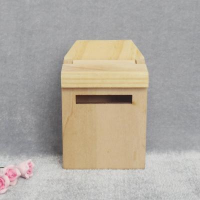 China 1:12 Dollhouse Mini Furniture Scene Model Flip Bare Wooden Box DIY Wooden Box Mailer Box MODEL TOY Furniture for sale