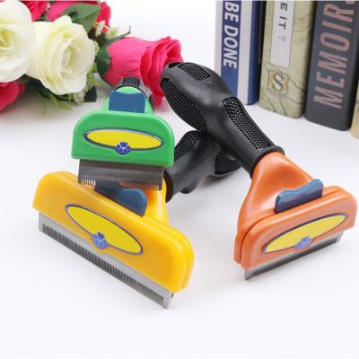 China Best Viable Pet Hair Deshedding Tool Pet Cleaning Brush Dog Hair Remover for Small, Medium and Large Dogs and Cats for sale