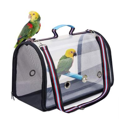 China Transparent Comfortable Viable Cat Pet Carrier Backpack Birds and Parrots Carrier Bag for Outdoor Travel for sale