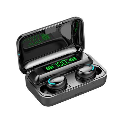 China Mini Waterproof Sound F9-5 LED Light True Wireless In-Ear Stereo Earphone HIFI Wireless Earbuds Mini Sports Radio Earbuds for sale