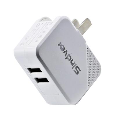 China Portable USB Wall Charger USB Wall Charger Dual USB USA Plug Wall Fast Charging Fast Charging Charger for sale