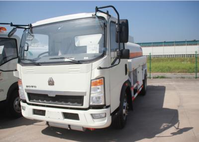 China 4x2 91HP Fuel Transport Trucks , Six Wheels 6000 Litres Gasoline Tanker Truck for sale