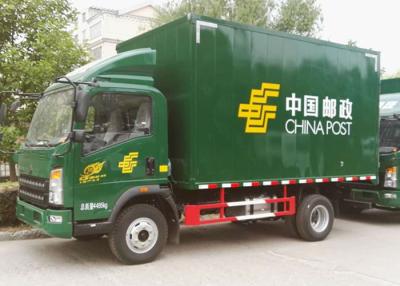 China Post 20 Kubieke Meter Cube Van Truck, Gloednieuwe de Doosvrachtwagen van 4x2 Sinotruk HOWO Te koop