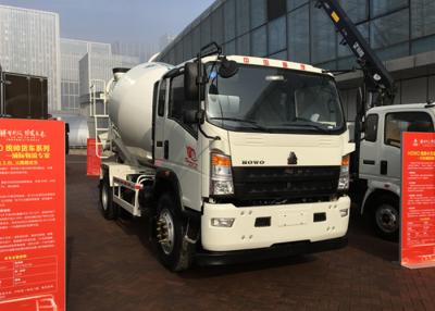 China Double Axles Concrete Mixer Truck 3 CBM Agitator Tank 110HP Engine for sale