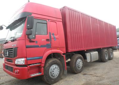 China Closed Box Heavy Commercial Trucks 8x4 Driving Type 45 Cubic Meter Volume for sale