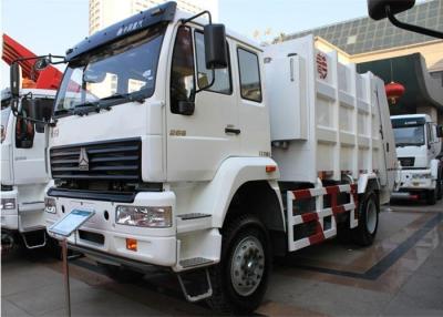 China 4x2 HOWO Garbage Collection Trucks 266HP Engine 10 Cubic Meter Volume for sale