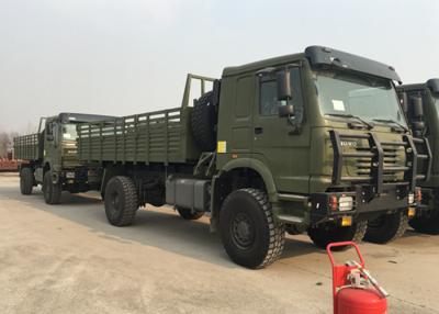 China 30 Ton Load 290HP Army Cargo Truck , 14.00R20 Tire Howo Military Trucks for sale