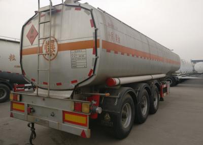 China Tri Axles Heavy Duty Semi Trailers , Fuel Tank Trailer For Oil Transportation for sale