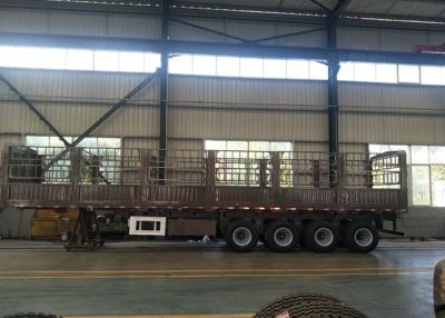 China 3 axles 13T fuwa brand china new heavy duty semi trailer with stake for sale