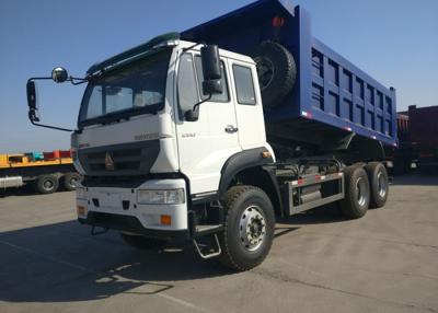 China 40 Ton Heavy Commercial Trucks White And Blue Sinotruk Golden Prince for sale