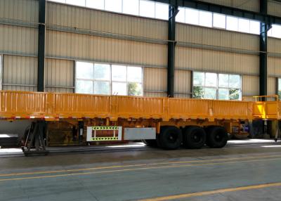 China 3 Axle 40 Tons 60 Tons Heavy Duty Semi Trailers Carbon Steel With Fence Cargo for sale