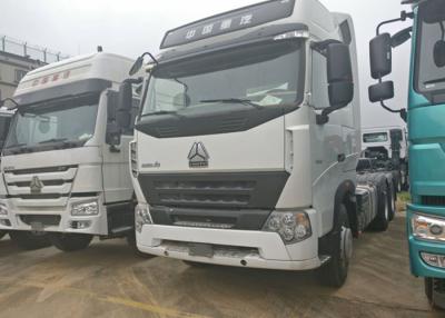 China A7 HOWO Tractor Truck , LHD 6x4 Prime Mover Euro2 420 HP Two Berth 12.00R20 Tire for sale