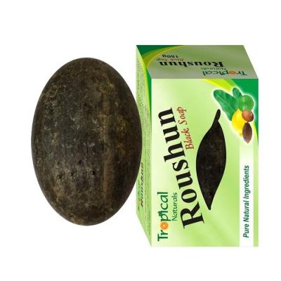 China ROUSHUN Black Base Cleansing Soap Deeping Clean Repair Skin For Face And Body Soap for sale