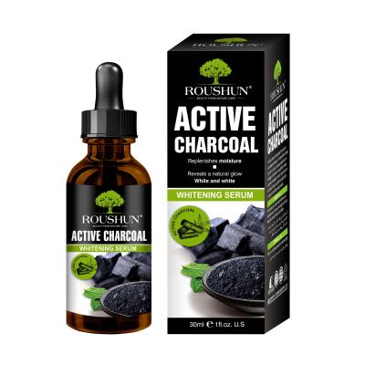 China Roushun Activated Charcoal Whitening Whitening Face Serum for sale