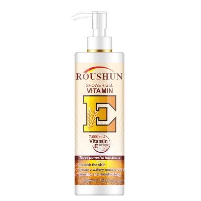 China Moisturizing Roushun Vitamin E Lotion Nourish Moisturizing Whitening Body Wash 500ml for sale