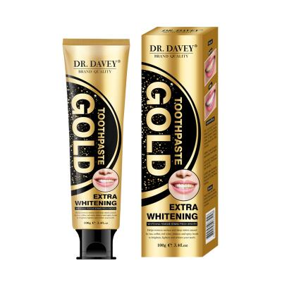 China Dr. DAVEY Snail White Gold Toothpaste Whitening Remove Stains Bad Breath Organic To Whiten Teeth for sale