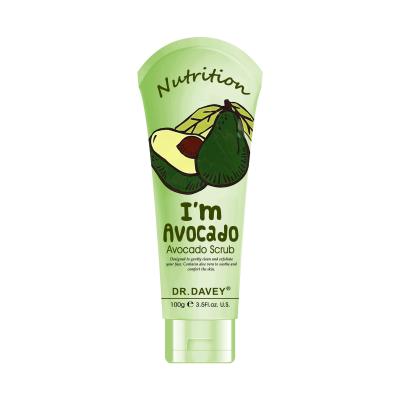 China Dr. DAVEY New I AM Avoocado 100g Facial Exfoliator Scrub for sale