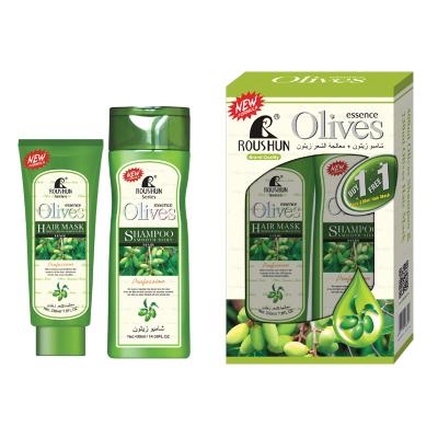 China ROUSHUN Replenishing Olive Shampoo Care Set for sale