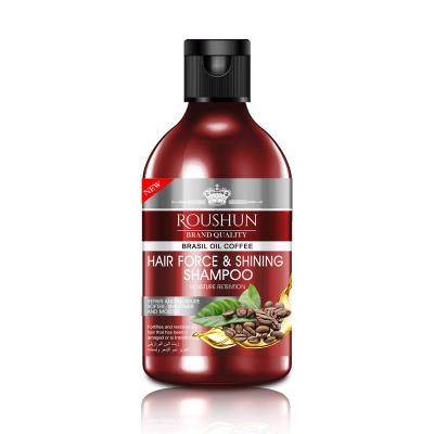 China Color-protecting Roushun Hair Strength & Shampoo Shine, Repair, Softer, Smoother with Brazil Oil Coffee for sale