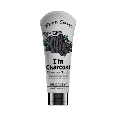 China DR.DAVEY I AM Charcoal Walnut Shell Particles Skin-Friendly Body And Facial Scrub for sale